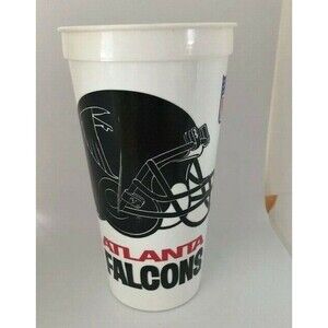 Atlanta Falcons Plastic Cup Souvenir NFL Icee Coca-Cola Football Vintage 90s